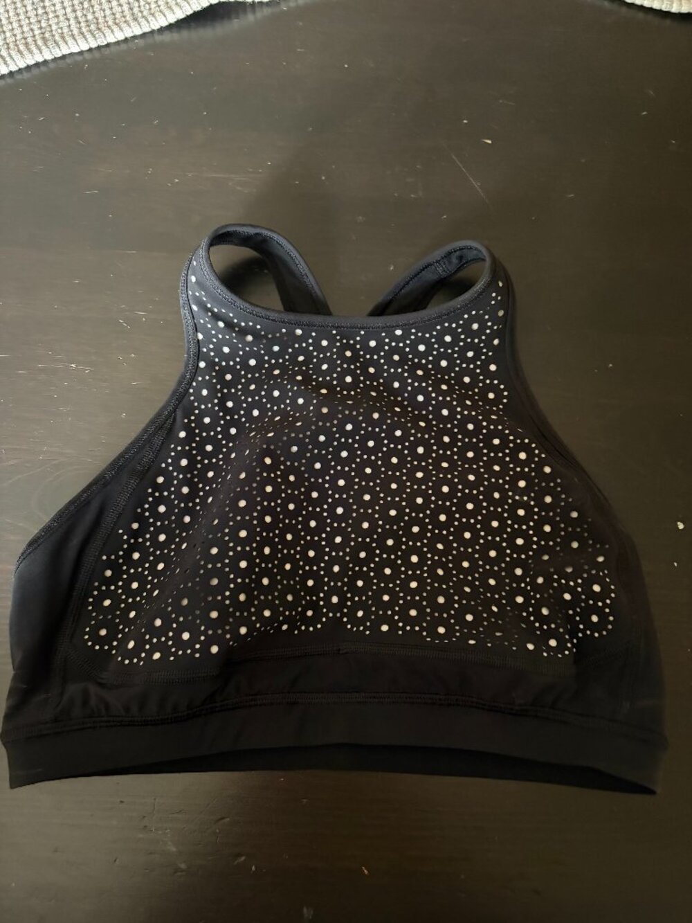 Lululemon Black Sports Bra – Black with Silver Dot Pattern - guessing size small
